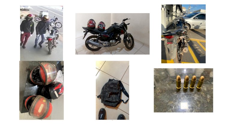 POLÍCIA MILITAR RECUPERA MOTOCICLETA PRODUTO DE ROUBO, APREENDE MUNIÇÕES E REALIZA A DETENÇAO DE 4 PESSOAS POSSIVELMENTE ENVOLVIDAS EM UM ROUBO  EM NOVA XAVANTINA