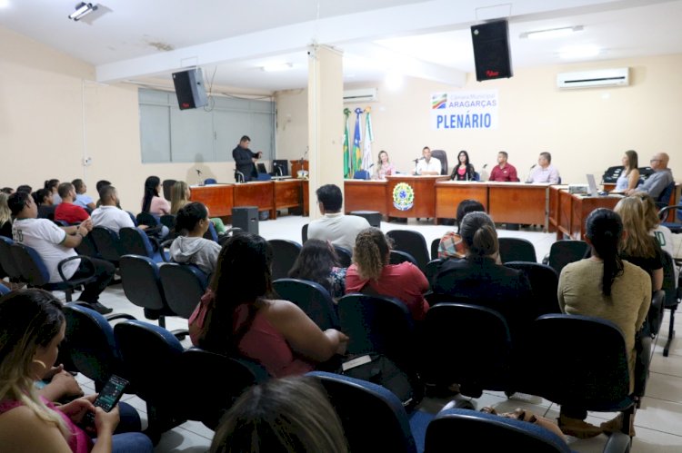 Aula inaugural do curso técnico de adminstração do IF-GO em parceria com a Prefeitura de Aragarças