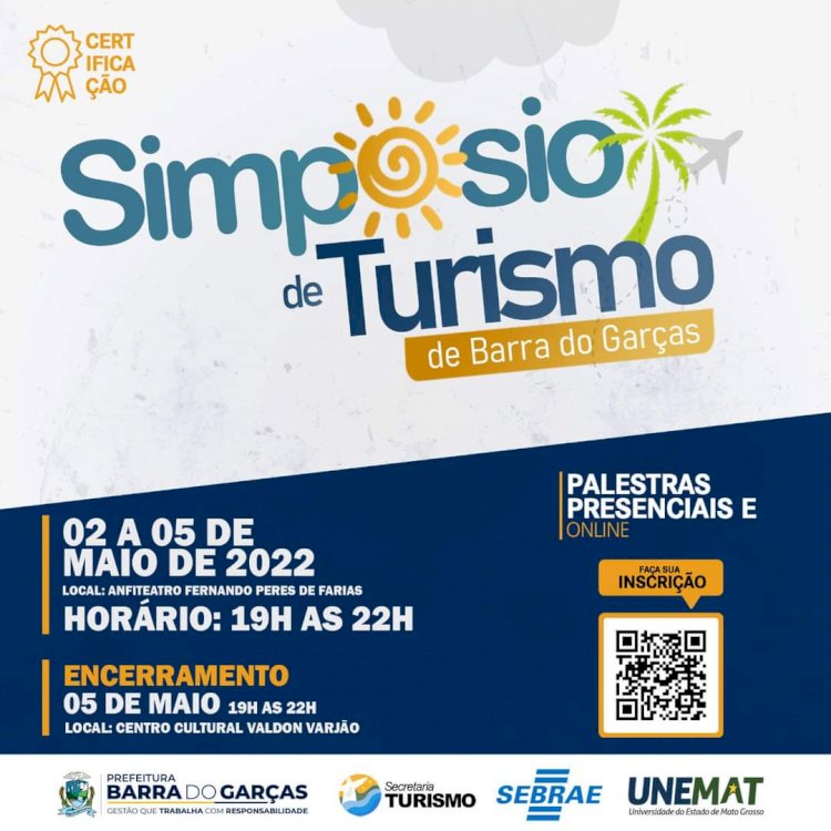 1° Simpósio do Turismo tem início nesta segunda-feira (02)