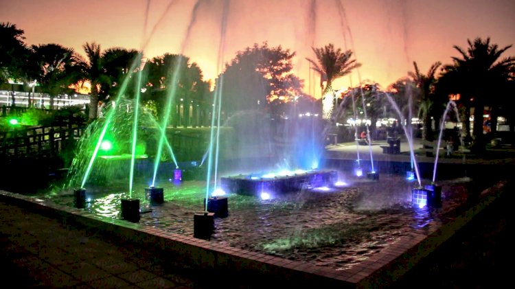 Prefeitura de Barra do Garças reativa fonte luminosa da Praça da Matriz