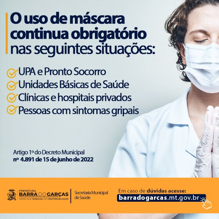 A Prefeitura de Barra do Garças informa: