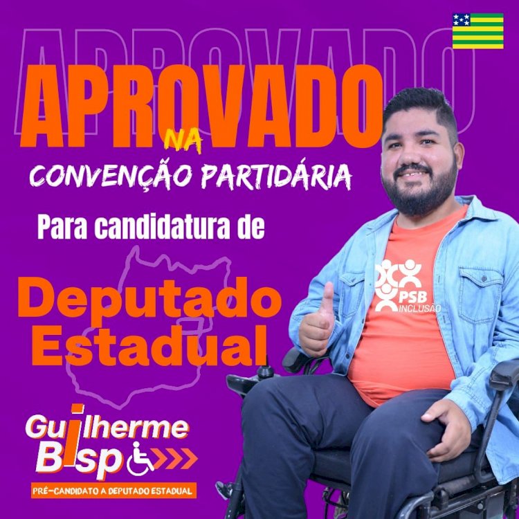 Guilherme Bispo é aprovado na convenção Partidária e será candidato a Deputado Estadual por Goiás