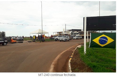 Manifestações continuam em Água Boa