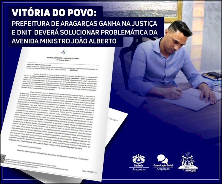 Vitória do povo: Ricardo Galvão ganha na Justiça e DNIT  deverá solucionar problemática da Avenida Ministro João Alberto