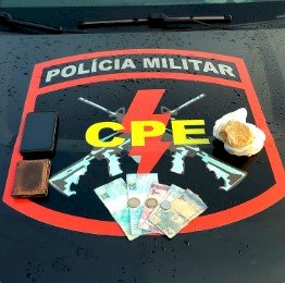 7° CRPM /4ª CIPM -  CPE NO COMBATE AO CRIME DE TRÁFICO DE DROGAS  NA CIDADE DE ARAGARÇAS-GO