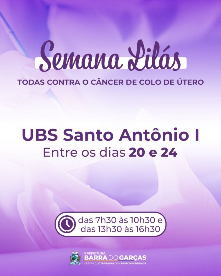 UBS Santo Antônio I realiza semana de prevenção ao câncer uterino