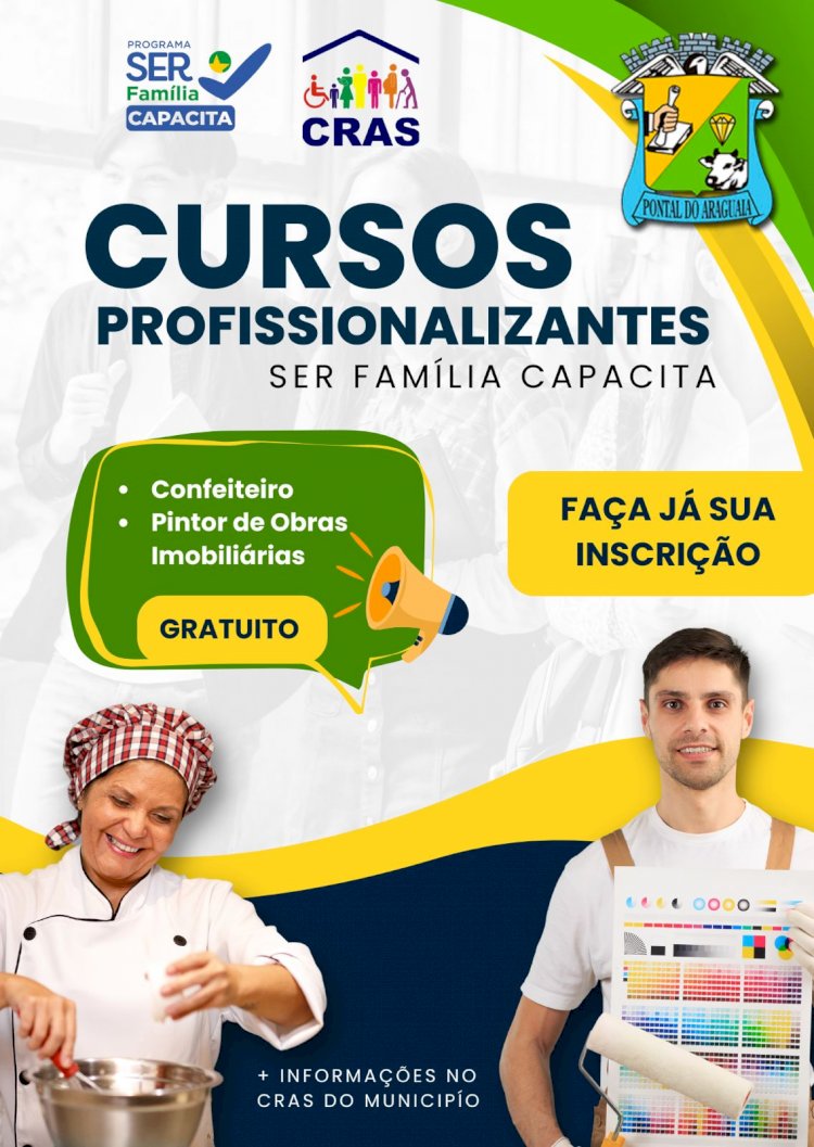 Programa Ser Família Capacita oferta cursos profissionalizantes a Pontal do Araguaia