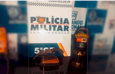 SUSPEITO DETIDO PELO GRUPO DE APOIO DO 2ºBPM APÓS AMEAÇAR POPULARES COM ARMA DE FOGO EM VIA PÚBLICA