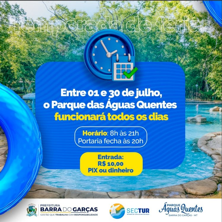 Prefeito Adilson recebe visitantes na reabertura do Parque das Águas Quentes  em Barra do Garças - Araguaia Notícia