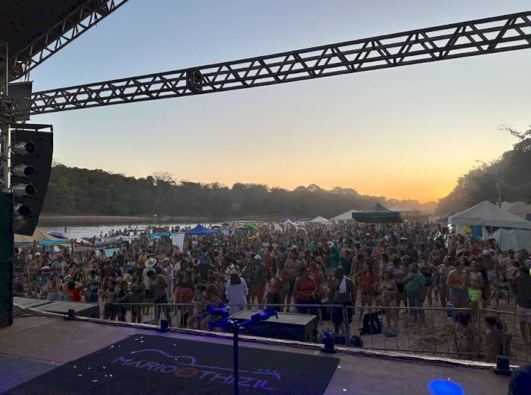 Temporada de Praia 2023: Show da dupla Mário e Thizil agita a Praia do Bosque no último domingo