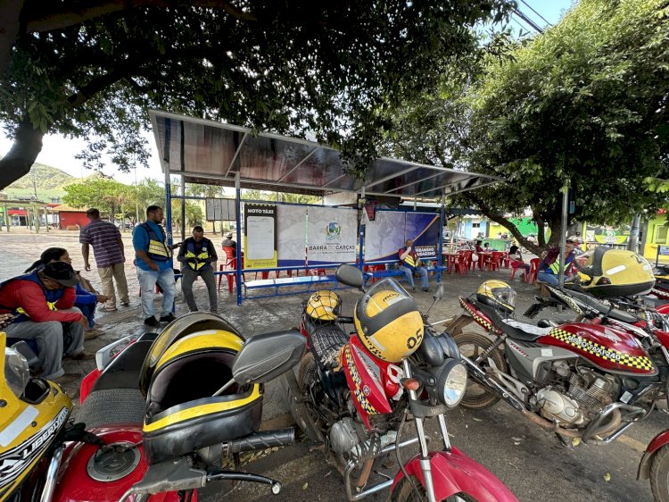 Prefeitura de Barra do Garças reforma diversos pontos de mototáxi na cidade