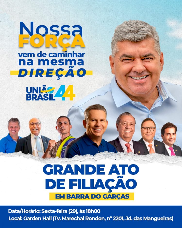 Governador Mauro Mendes confirma presença em ato de filiação do Dr. Adilson ao União Brasil