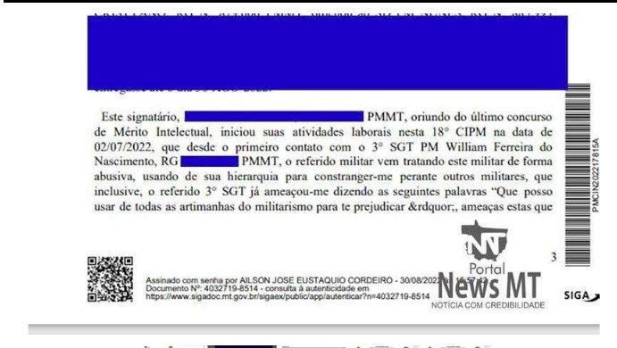 Briga entre militares dentro de batalhão termina em morte de 2º sargento da PM