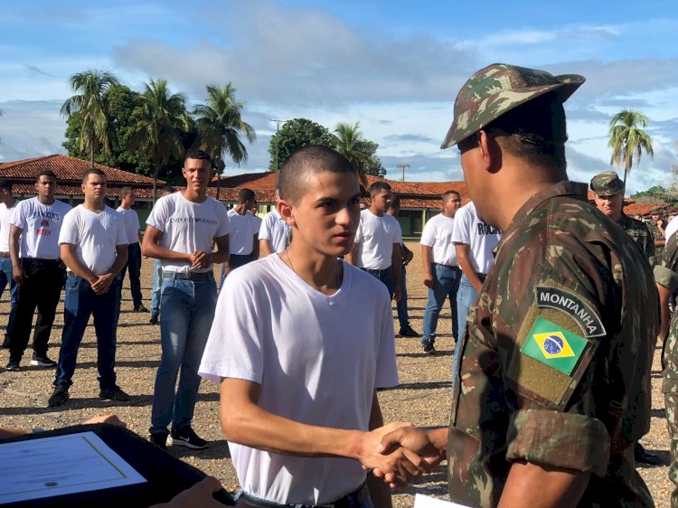 58º Batalhão de Infantaria Motorizado realiza formatura da Primeira Baixa dos Recrutas incorporados em 2023