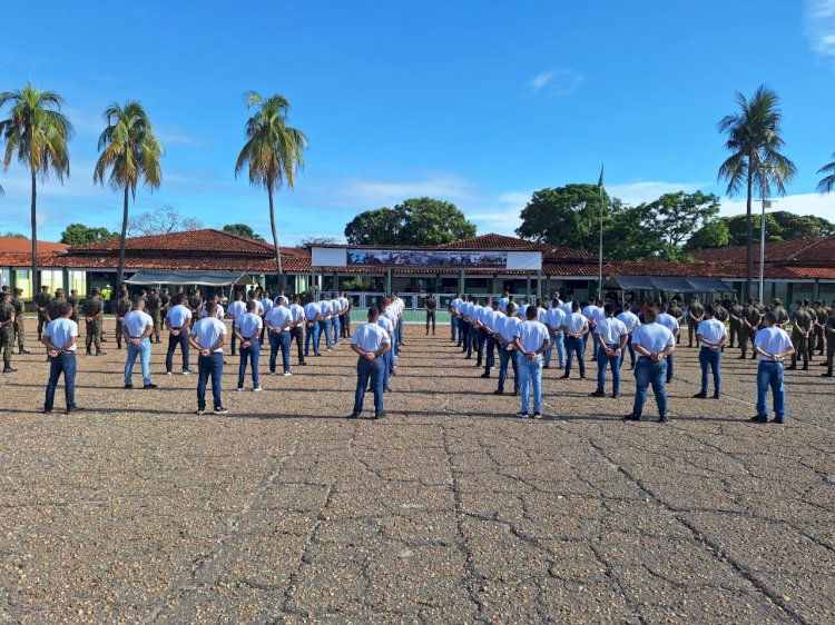 58º Batalhão de Infantaria Motorizado realiza formatura da Primeira Baixa dos Recrutas incorporados em 2023