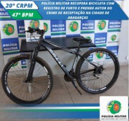 Polícia Militar Recupera Bicicleta com Registro de Furto e Prende em Flagrante Autor do Crime de Receptação