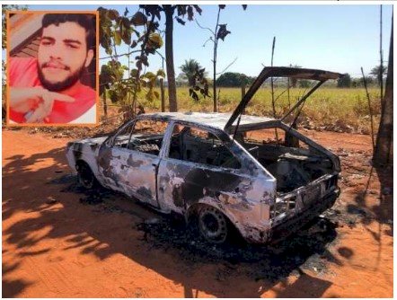 Homem é raptado e encontrado carbonizado em porta-malas de carro no interior de MT