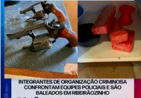 Integrantes de Organização criminosa confrontam equipes policiais e são baleados em Ribeirãozinho