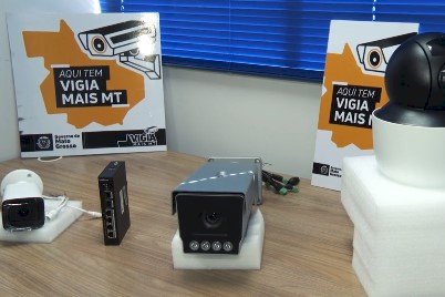 Cerimônia oficial de inauguração do sistema de videomonitoramento do programa Vigia Mais MT em Barra do Garças