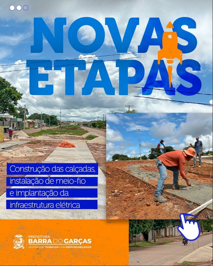 Urbanização da Avenida Amazonas avança com novas etapas em Barra do Garças  