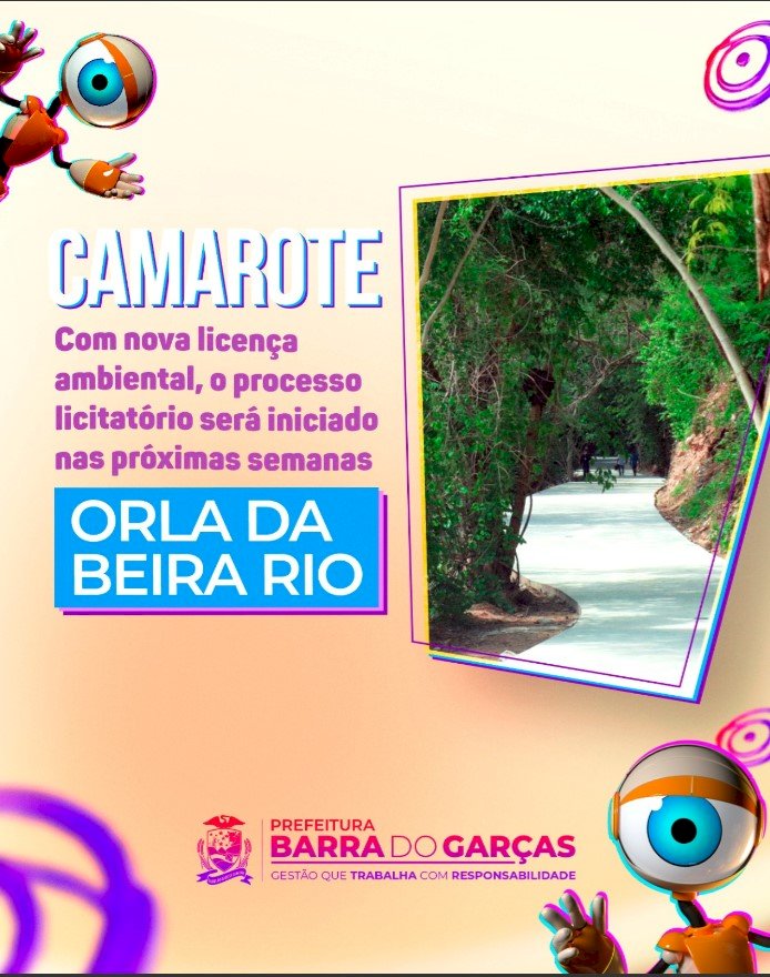 SEMA/MT emite licença de instalação e, em breve, prefeitura retomará obras da Beira Rio de Barra do Garças